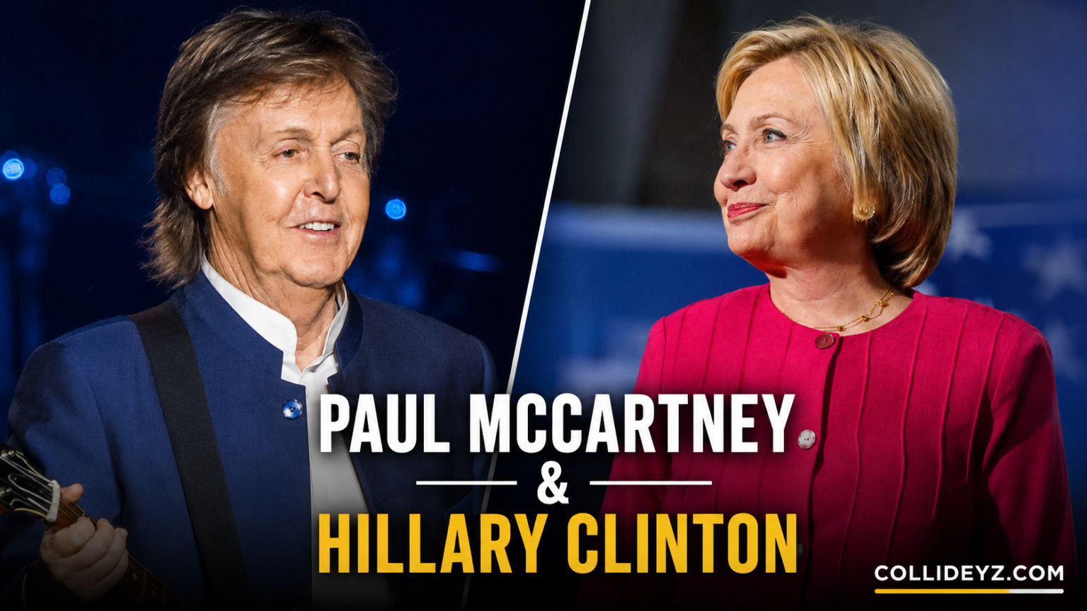 paul mccartney and hillary clinton